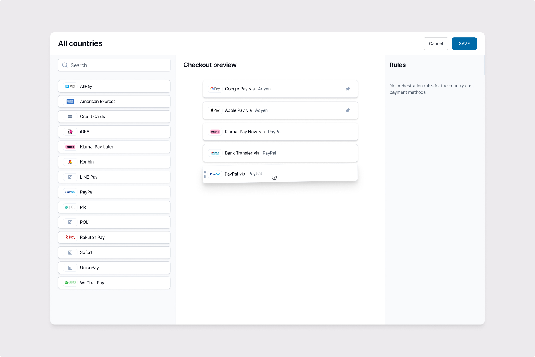 Checkout management preview 2